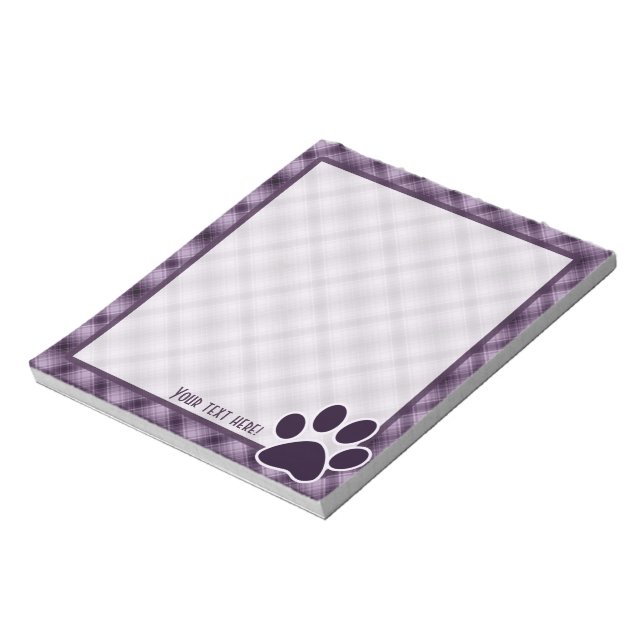 Bloc-note Empreinte de patte pourpre (Tourné)