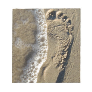 Bloc-note Empreinte De Sable De Plage