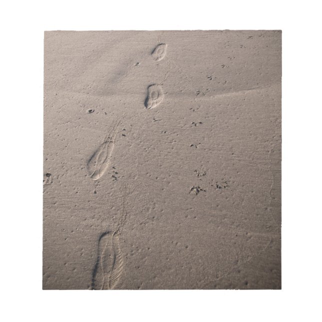 Bloc-note Empreintes dans le sable (Devant)