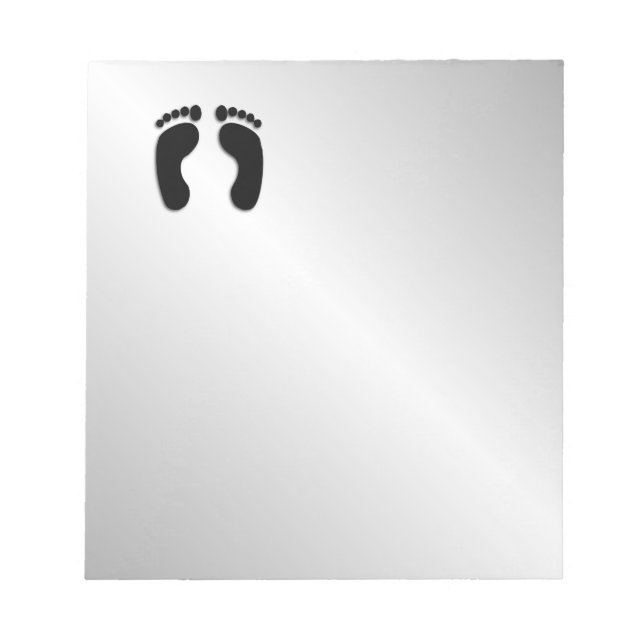 Bloc-note Empreintes de pieds nus (Devant)
