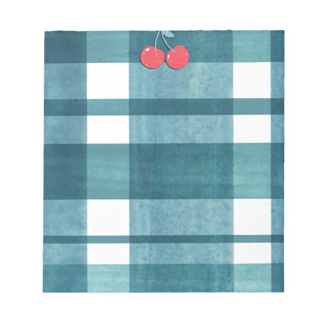 Bloc-note En vichy vert (Devant)