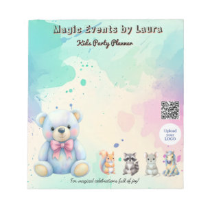 Bloc-note Enfants Planificateur de fête Pastel Teddy Bear Co