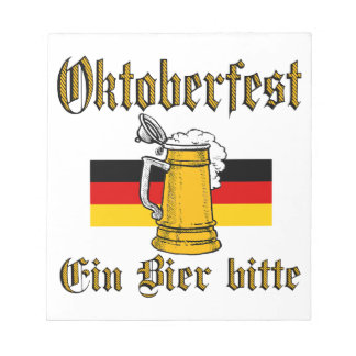 Bloc-note Engin de la fête de la bière