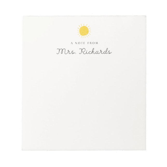 Bloc-note enseignant (Devant)