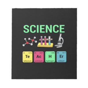 Bloc-note Enseignant Cadeau Sciences Définition de l'enseign