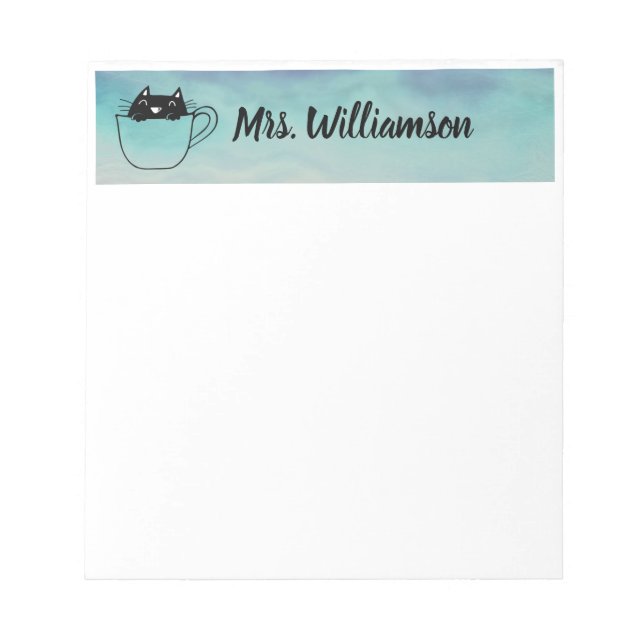 Bloc-note Enseignant Enseignant Professionnel Chat Kitten (Devant)