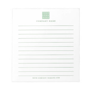 Bloc-note Entreprise de logo commercial Ligne verte promotio