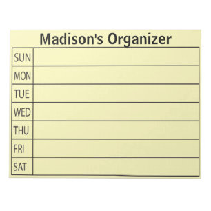 Bloc-note Entreprise de planification quotidienne