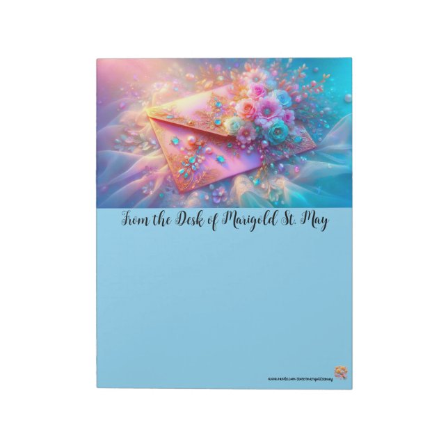 Bloc-note Enveloppe de courrier postal rêveuse (Tourné)