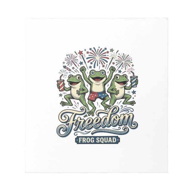 Bloc-note Équipe de grenouille de liberté conception de chem (Devant)