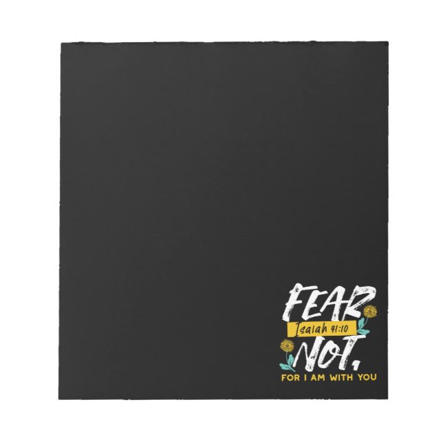Bloc-note Esaïe 41:10 - Peur Pas Un Verset De Bible Inspirat (Devant)
