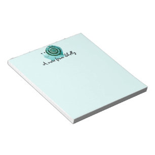 Bloc-note Escargot bleu