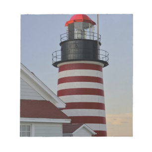 Bloc-note États-Unis, Maine, Lubec. Phare de West Quoddy Hea