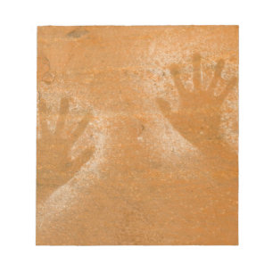 Bloc-note États-Unis, Utah, Empreintes de main pictographiqu