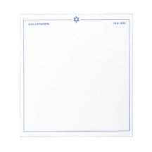 Étoile de David 5,5 x 6 pouces Personnalisée