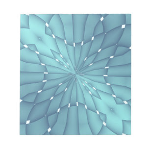 Bloc-note Étoile métallique bleue et turquoise