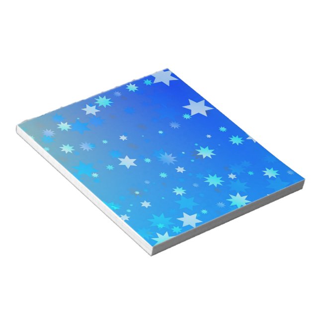 Bloc-note Étoiles bleues (Incliné)