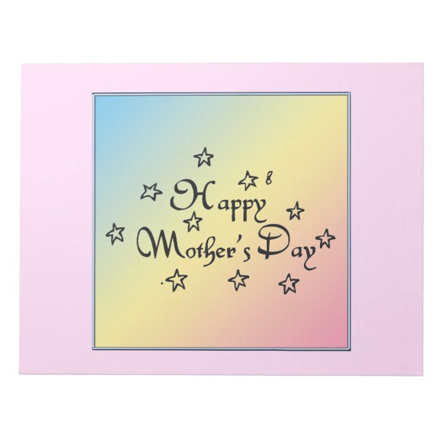 Bloc-note Étoiles de la Fête des mères - (Devant)