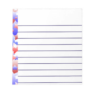 Bloc-note Étoiles patriotiques