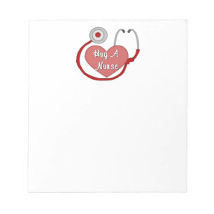 Bloc-note Étreignez une infirmière