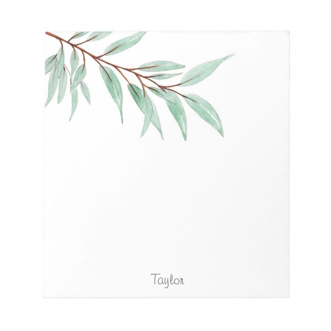 Bloc-note Eucalyptus Feuilles (Devant)