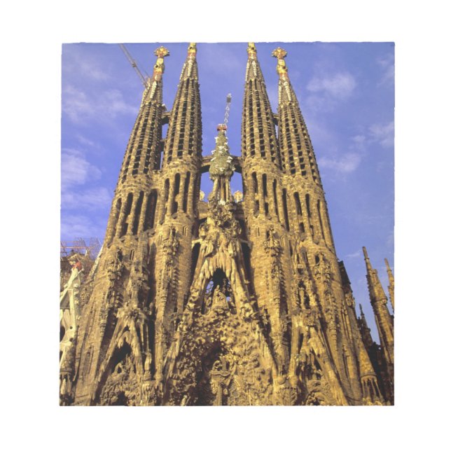 Bloc-note Europe, Espagne, Barcelone, Sagrada Familia (Devant)