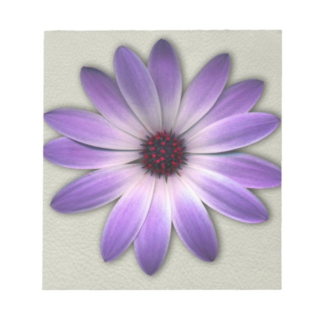 Bloc-note Faisceau violet sur cuir de pierre Imprimer (Devant)
