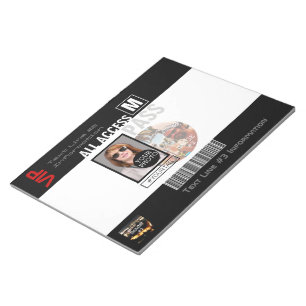 Bloc-note Faites votre propre VIP Pass 8 façons de personnal