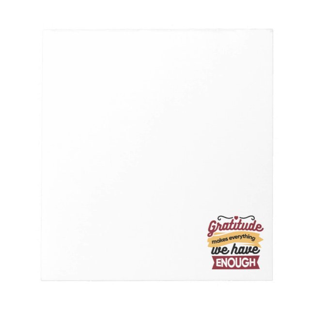 Bloc-note Faith and Gratitude Artwork – Uplifting Christian  (Devant)