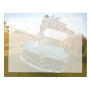 Bloc-note Fameux motel Blue Swallow sur la route 66