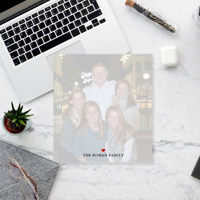 Bloc-note Famille personnalisée avec grande photo (Créateur téléchargé)