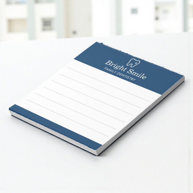 Bloc-note Family Dentistry Dentist Navy Blue White (Créateur téléchargé)