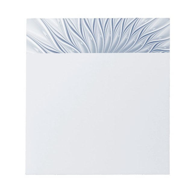 Bloc-note Fantaisie dynamique Abstrait Tons bleus Art fracta (Devant)