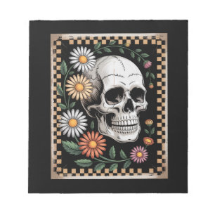Bloc-note Fantôme Floral Automne Bohème Halloween 2