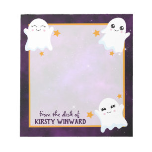 Bloc-note Fantômes de Halloween Boo