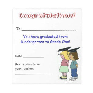 Bloc-note Félicitations !