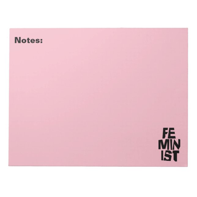 Bloc-note Femme égale imitation de fille féminine féministe (Devant)
