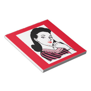 Bloc-note femme vintage notepad