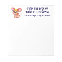 Fer Cheese Man Business Souris Cravate lunettes Ne