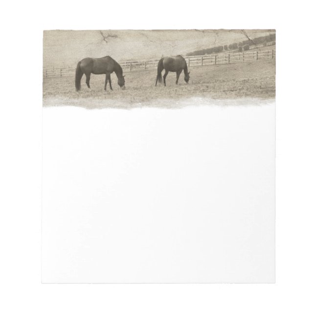 Bloc-note Ferme de Rustic Horse (Devant)