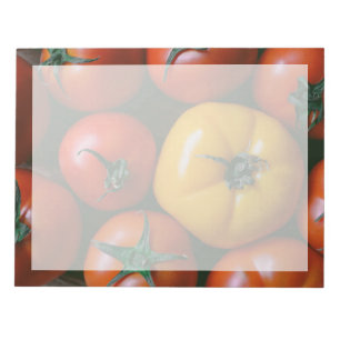 Bloc-note Fermes   Tomates rouges et jaunes brillantes