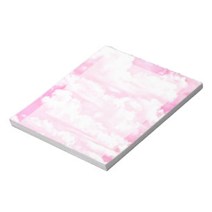 Bloc-note Festive Pastel nuages heureux rose