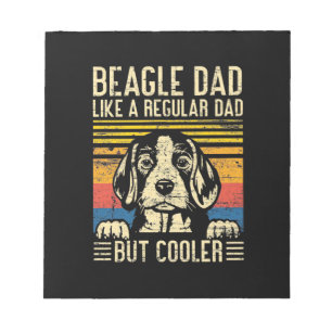 Bloc-note Fête des pères   Beagle Chien Papa