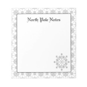 Bloc-note Fêtes Noël Snowflakes Notepads