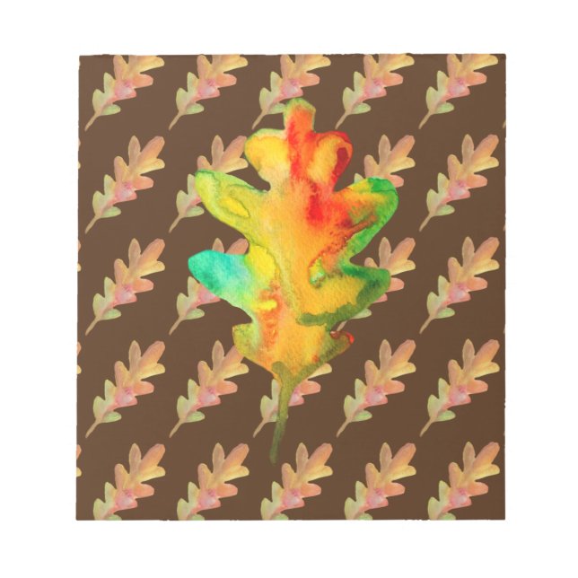 Bloc-note Feuille d'automne (Devant)
