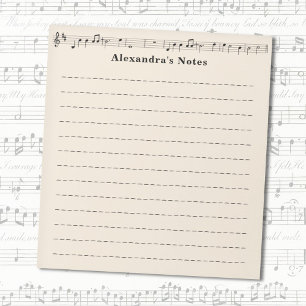 Bloc-note Feuille de musique