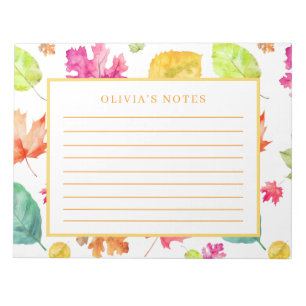Bloc-note Feuilles d'automne