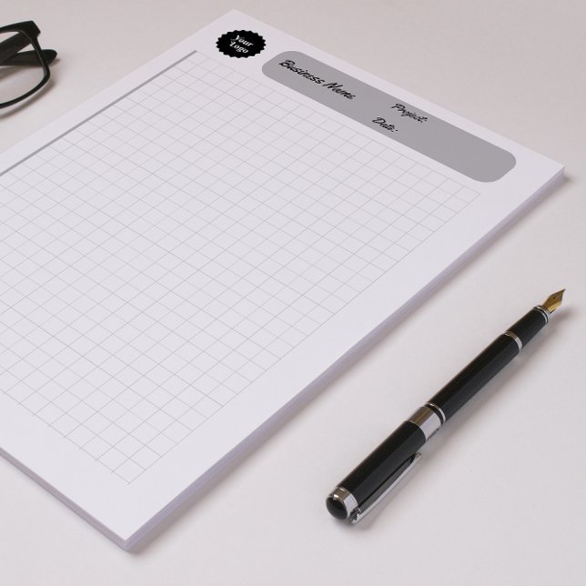 Bloc-note Feuilles de graphiques d'ingénierie grise en papie (Printable Paper Gray Engineering Graph Sheets Notepad)