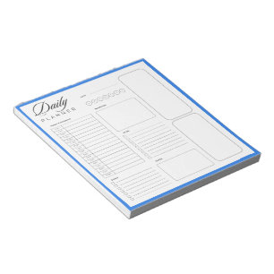 Bloc-note Feuilles de planificateur quotidien universel vier