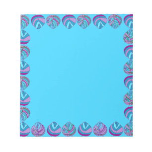 Bloc-note Feuilles de tête de poisson Aqua Multi